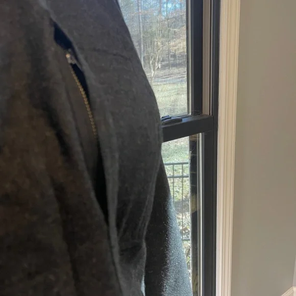 Patagonia Gray Pea Coat Cozy and Stylish